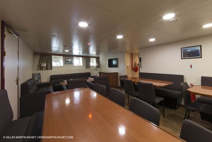 Al Azizi oficial launchat the Mucem museum - H2X boatyard - Oceanographic research ship - Marseille (FRA,13) - 27 05 2014