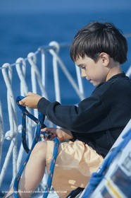 Sailing, cruising, children onboard