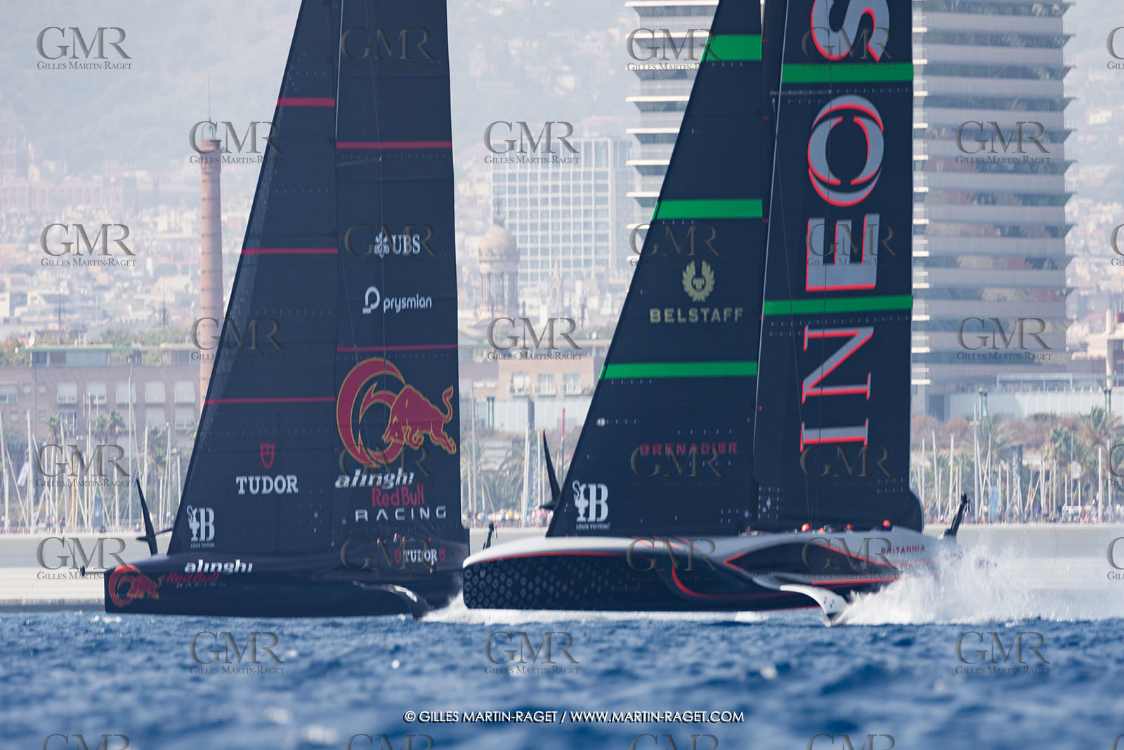 24 08 2024, Barcelona (ESP), Louis Vuitton 37th America's Cup, Louis Vuitton Prelilinary Regatta, Race Day 3