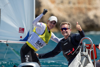 15 07 2023, Marseille (FRA), Paris 2024 Olympic Games Sailing Test Event, Day 6, Ilca 6 Medal race