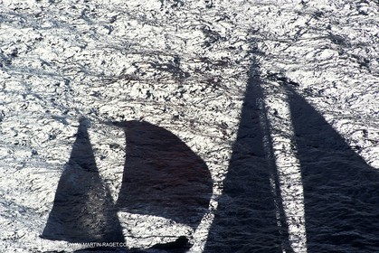 Crusing monohull sailing