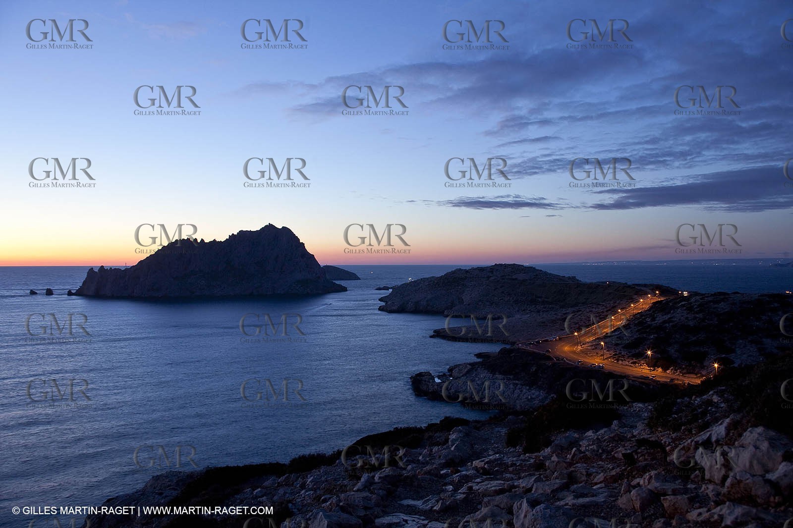 Décember 2009 - Marseille (FRA) - Les Calanques - Ile Maire and cape Croisette