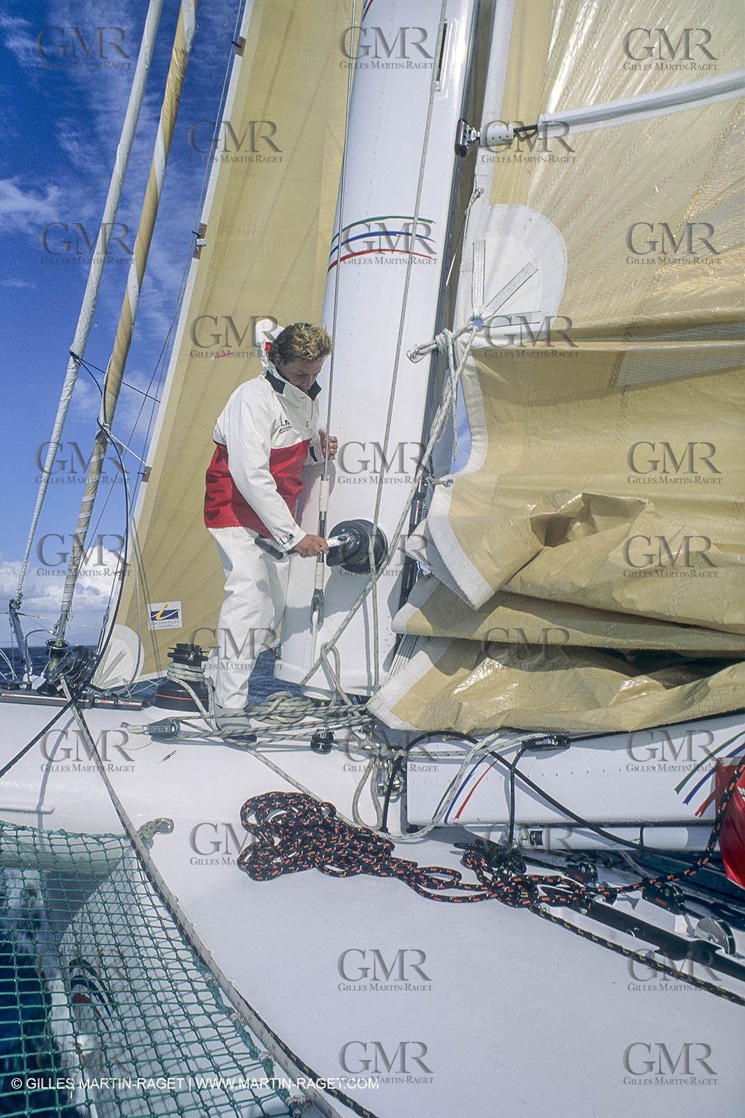 Sailing, Offshore Racing, Route du Rhum 1990, RMO, Laurent Bourgnon