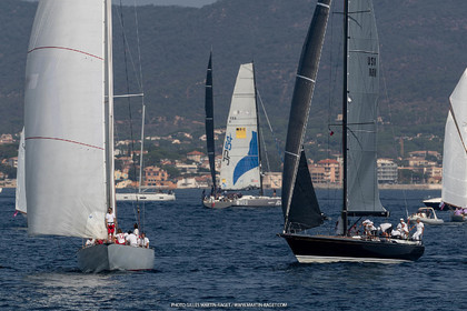 05 10 2023, Saint-Tropez (FRA,83), Les Voiles de Saint-Tropez 2023, Race Day 5, Défi Pride Vs Ikra