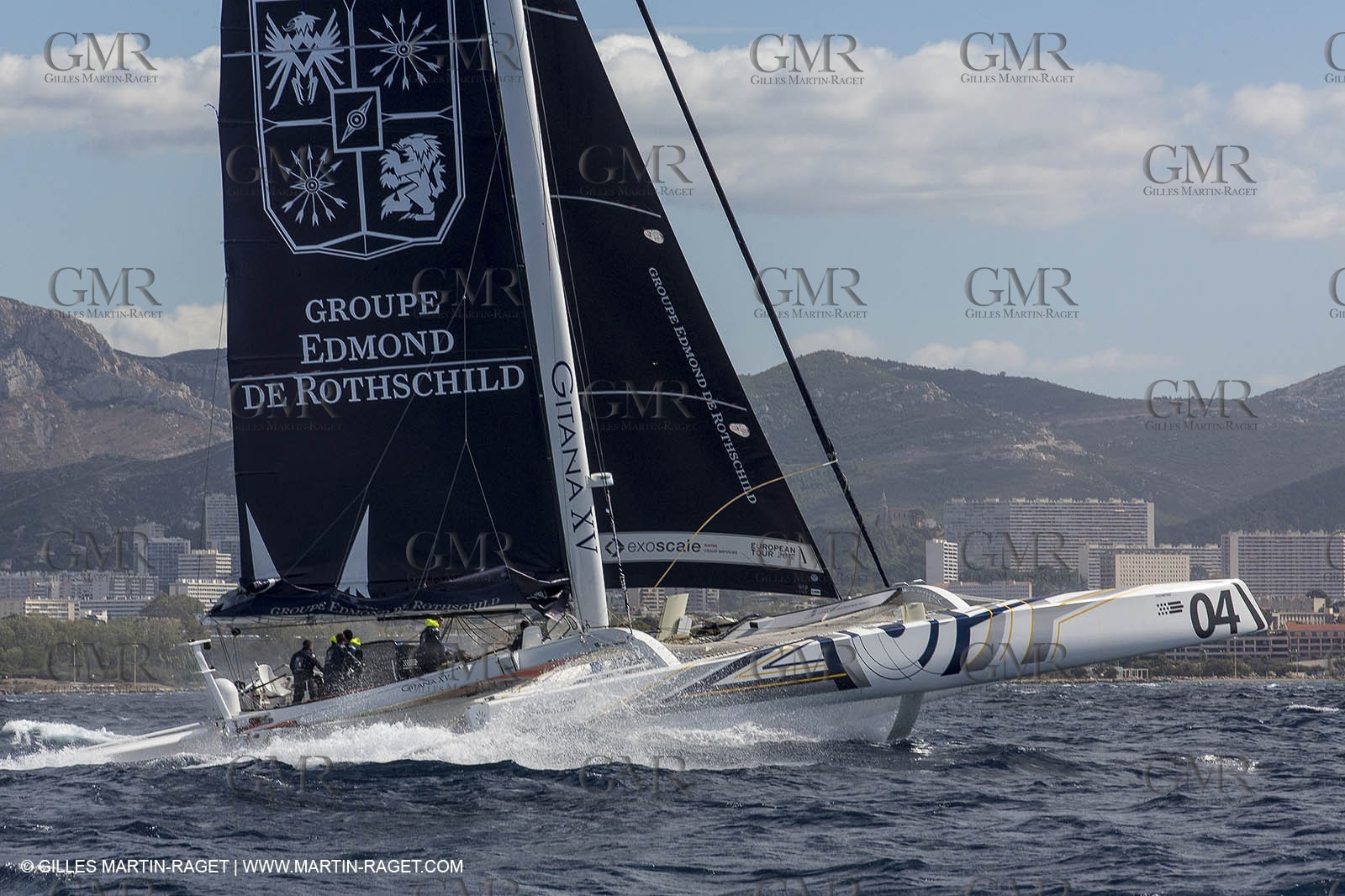 24 09 2012 - Marseille (FRA,13) - Match race France 2012 - Arrivée des MOD 70 du  Tour de l'Europe