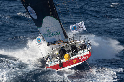 27 08 2021, Marseille (FRA), Transat Jacques Vabre 2021, Class 40, HBF-Reforest'Action (Kito de Pavant, Gwen Gbick)