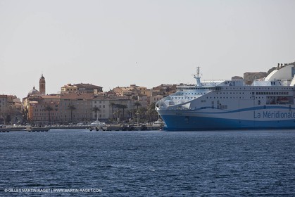 16 02 2012 - Ajaccio (FRA, Corse) -  La Méridionale shipping company- Piana at Ajaccio