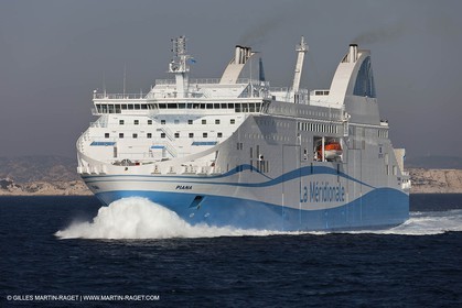 14 01 2012 - Marseille (FRA,13) - La Meridionale shipping company - the Piana off Marseille and the Calanques