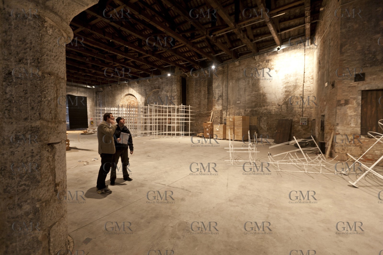 20 02 2012 - Venezia (ITA) - 34th America'sCup - Venezia 2012 America's Cup World Series - The Arsenale where the AC45 moorings, public village, media center and Club 45 will be located