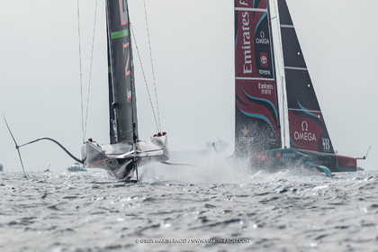14 10 2024, Barcelona (ESP), Louis Vuitton 37th America's Cup, Final Match, Race Day 3, Raace 4