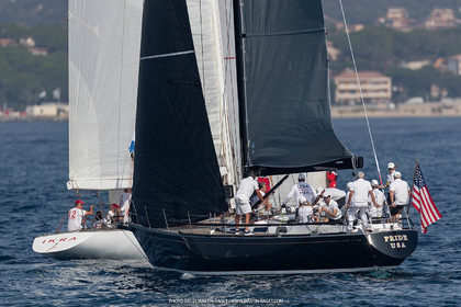 05 10 2023, Saint-Tropez (FRA,83), Les Voiles de Saint-Tropez 2023, Race Day 5, Défi Pride Vs Ikra