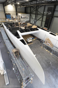 29 10 2018, La Grande Motte (FRA,30), Chantier Gunboat, construction du Gunboat 68