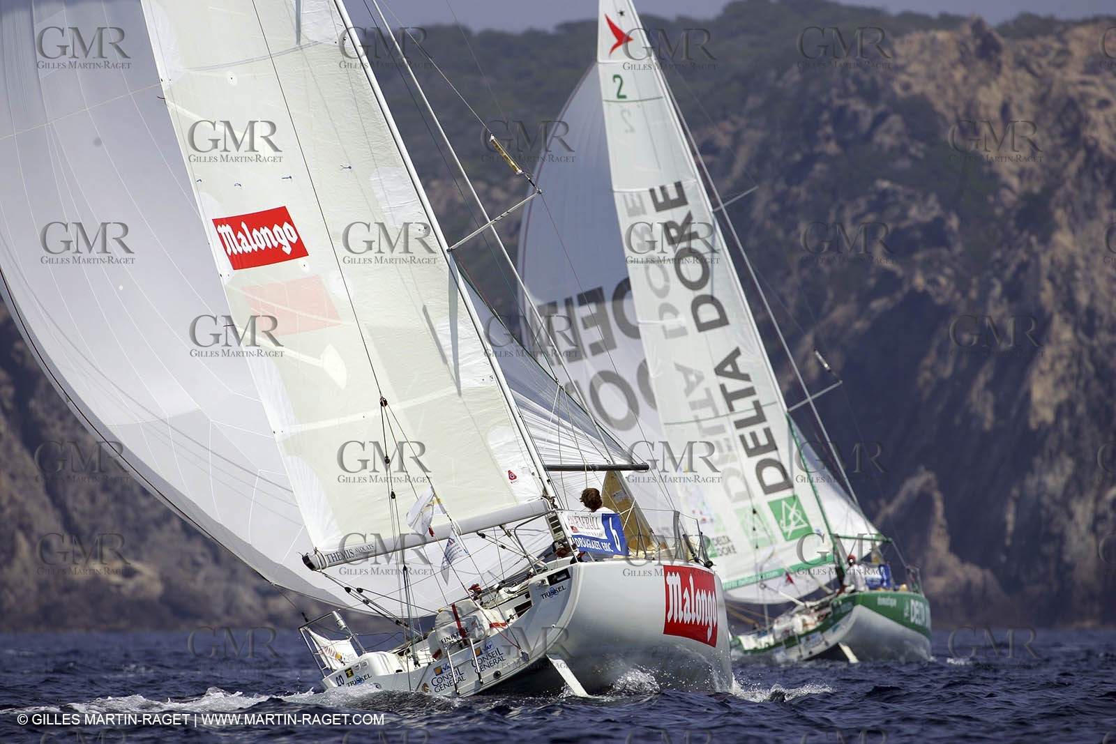 Générali Solo 2005 - Ile de Porquerolles - Parcours cotier et banane