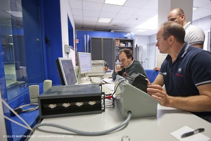24 04 2009) - Milano (ITA) - 33rd America's Cup - BMW ORACLE Racing - Model testing at Milano Polythecnic school wind Tunnel