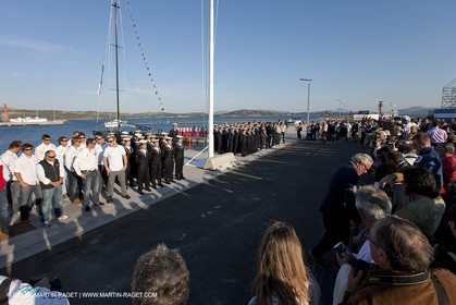 19 05 2010 - La Maddalena (ITA, Sardinia) Louis Vuitton Trophy - BMW ORACLE Racing -  - Opening Ceremony - Draw