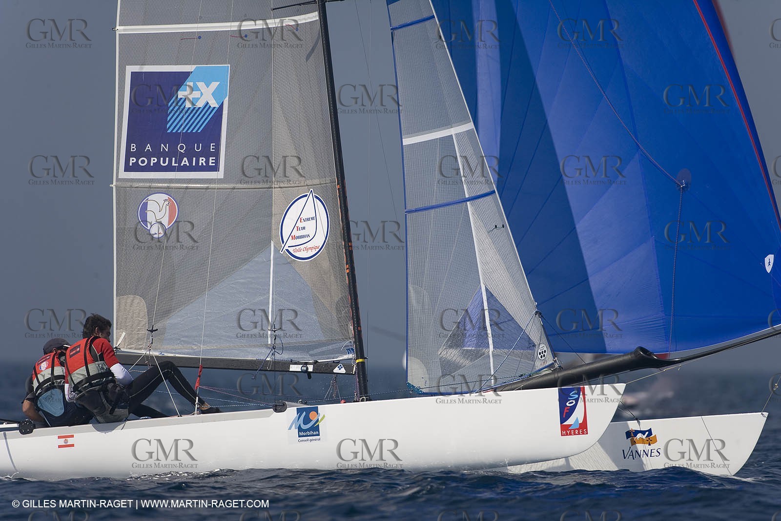 22 04 2007 - 2007 Semaine Olympique Française - Hyères (South of France) - Day 1 - Team France - Tornado - BESSON Billy - JARLEGAN Arnaud