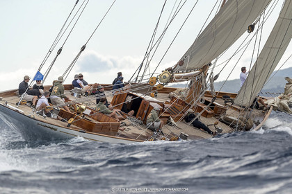 25 09 2022, Saint-Tropez (FRA, 83), Les Voiles de Saint-Tropez 2022, Arrivée des bateaux et de la Coupe d'Automne du Yacht Club de France, Cambria