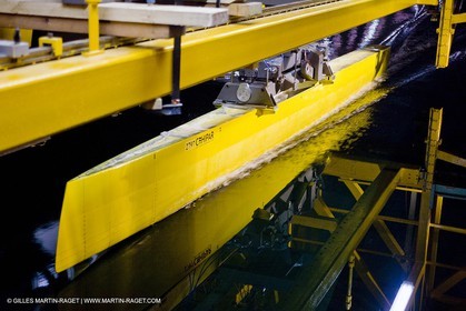 08 07 2008 - Valencia (ESP) - 33rd America's Cup - BMW ORACLE Racing - Tank testing at El Pardo tanktesting facility
