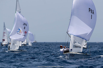 09 07 2023, Marseille (FRA), Paris 2024 Sailing Test Event, Race Day 1, 470