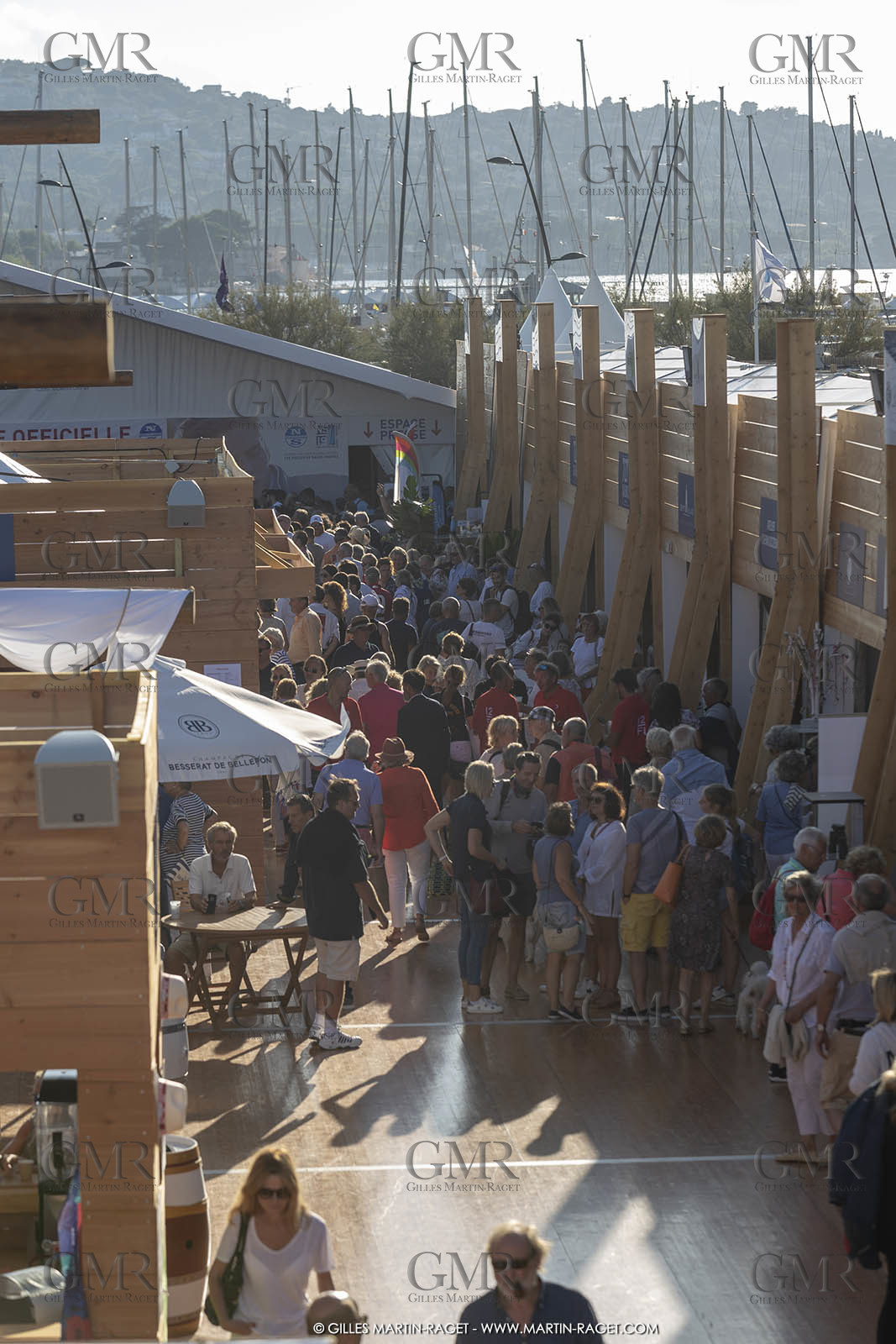 29 09 2018, Saint-Tropez (FRA,83), Voiles de Saint-Tropez 2019, Arrival Cannes-Saint-Tropez and trainings, inauguration du village