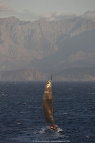 09 10 2017, Calvi (FRA,20), VOR 70 Babsy, Tentative de record autour de la Corse à la voile, skipper Franck Cammas