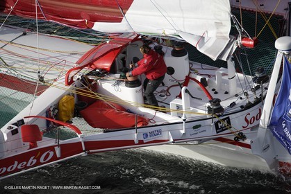 11 10 2006 -Lorient (FRA) -  Multis Orma - Entraînements Sodebo (Thomas Coville) Route du Rhum 2006