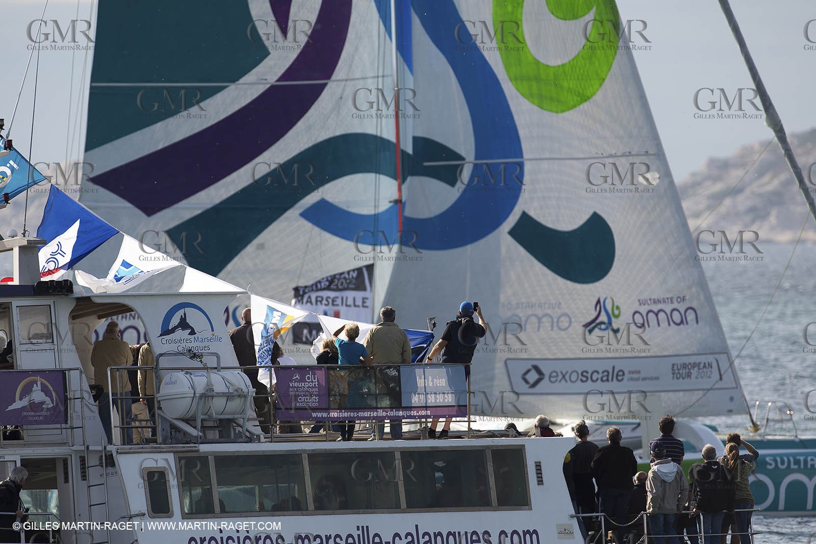 29 09 2012 - Marseille (FRA,13) - Alpari World Match Race Tour - Match Race France 2012 - Day 5 - Final Ian Williams (GBR) Vs William Tiller (NZL)