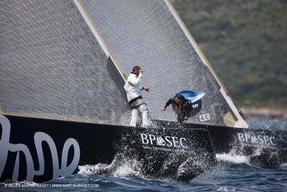 19 05 2010 - La Maddalena (ITA, Sardinia) Louis Vuitton Trophy - BMW ORACLE Racing - Training
