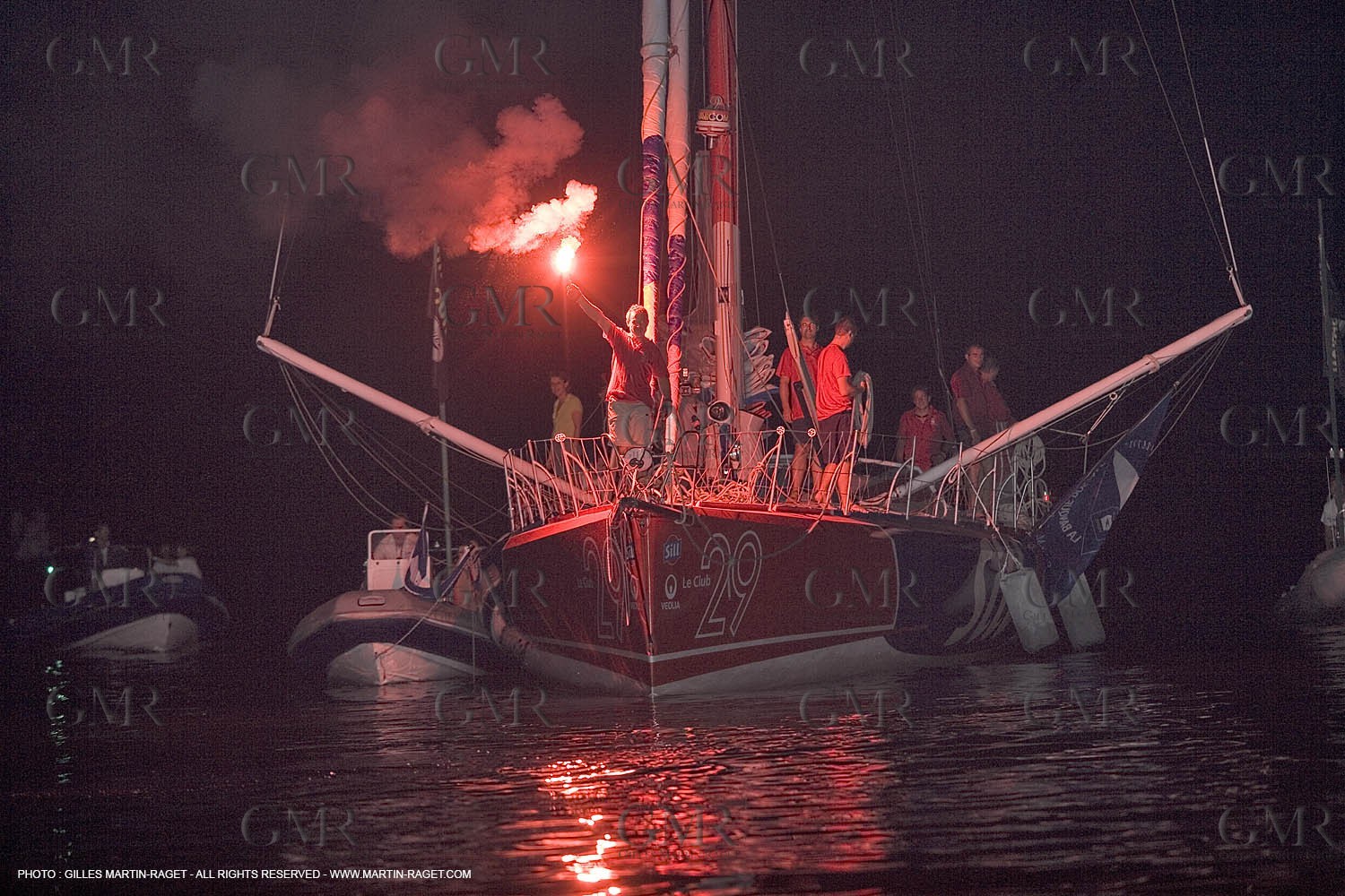 06 11 2006 - Pointe à Pitre Guadelupe (FRA) - Route du Rhum 2006 arrival Roland Jourdain - Sill Veolia