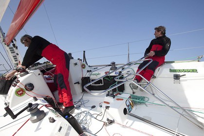 13 03 2010 -  La Grande Motte   Port Camargue (FRA) - Groupe Bel - Kito de Pavant   Sebastien Audigane training for Transat AG2R
