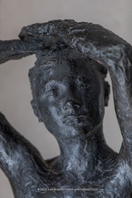 01 06 2023, St Rémy de Provence, Oeuvre de Germaine Richier, Sava Alexandra 1944, bronze patiné foncé, Exemplaire d'exposition, fondeur : Susse, Paris, 82,5 x 50 x 37 cm, collection famille Germaine Richier