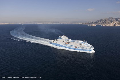 14 01 2012 - Marseille (FRA,13) - La Meridionale shipping company - the Piana off Marseille and the Calanques