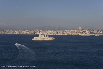 Marseilles seen from the Frioul islands