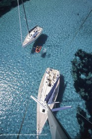 sailing, cruising, monohull at the mooring