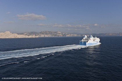 14 01 2012 - Marseille (FRA,13) - La Meridionale shipping company - the Piana off Marseille and the Calanques
