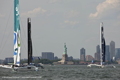 03 07 2012 - New York (USA, NY) -Krys Ocean Race prologuie - arrivée à New York