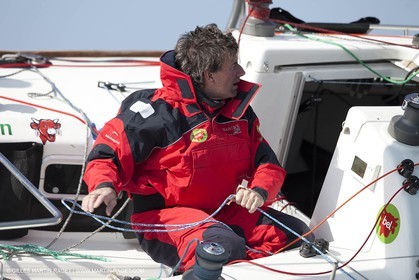 13 03 2010 -  La Grande Motte   Port Camargue (FRA) - Groupe Bel - Kito de Pavant   Sebastien Audigane training for Transat AG2R