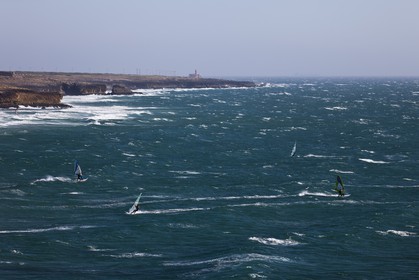 13 07 2011 - Cascais (POR) - 34th America's Cup - AC World Series - Cascais 2011 - Cascais area - Guincho sailboard   Kite surf spot