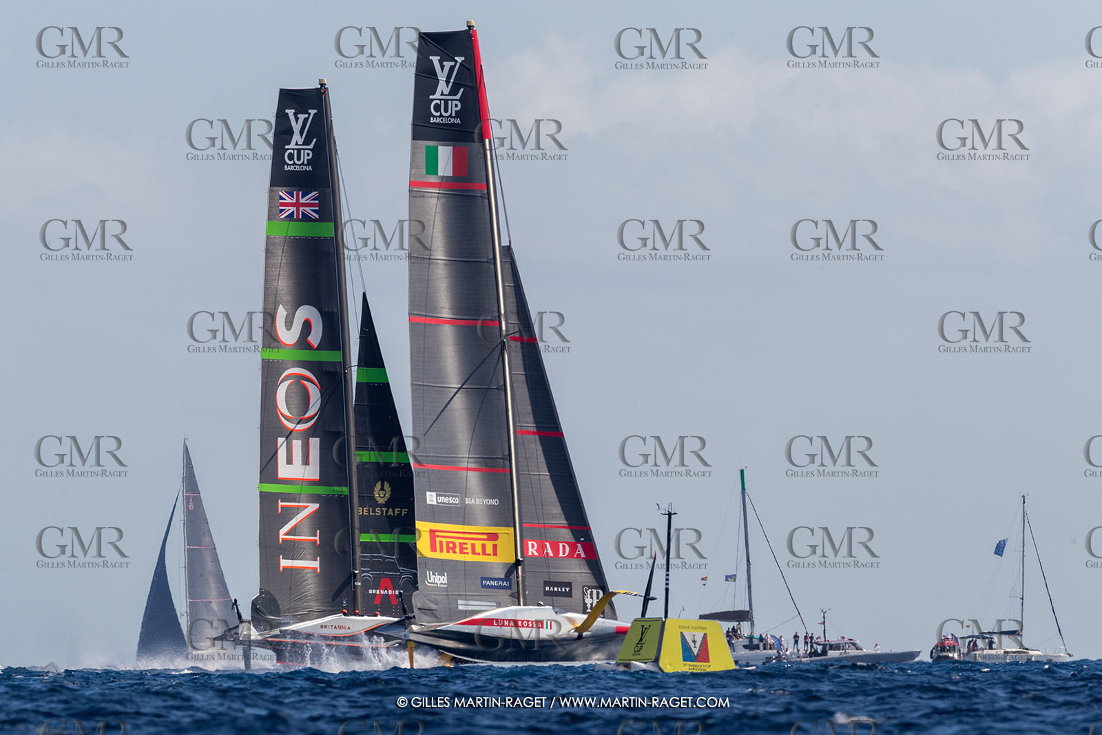 04 10 2024, Barcelona (ESP), 37th America's Cup, Louis Vuitton Cup Final, Race Day 7