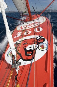 20 09 2007 - Marseille (FRA, 13) - IMOCA monohulls- GROUPE BEL (Kito de Pavant) - First sea trials - Onboard with Kito de Pavant and Sebastien Col