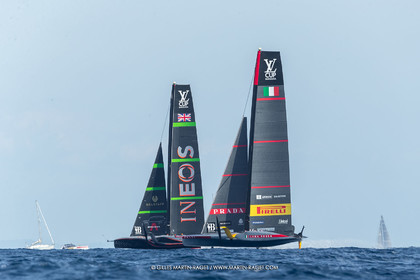 04 10 2024, Barcelona (ESP), 37th America's Cup, Louis Vuitton Cup Final, Race Day 7