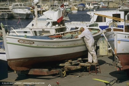 Pêche, barques, pointus, pêcheurs