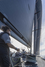 03 10 2022, Saint-Tropez (FRA,83), Voiles de Saint-Tropez 2022,  entraînement des maxis, A bord de Sipirit of Malouen X