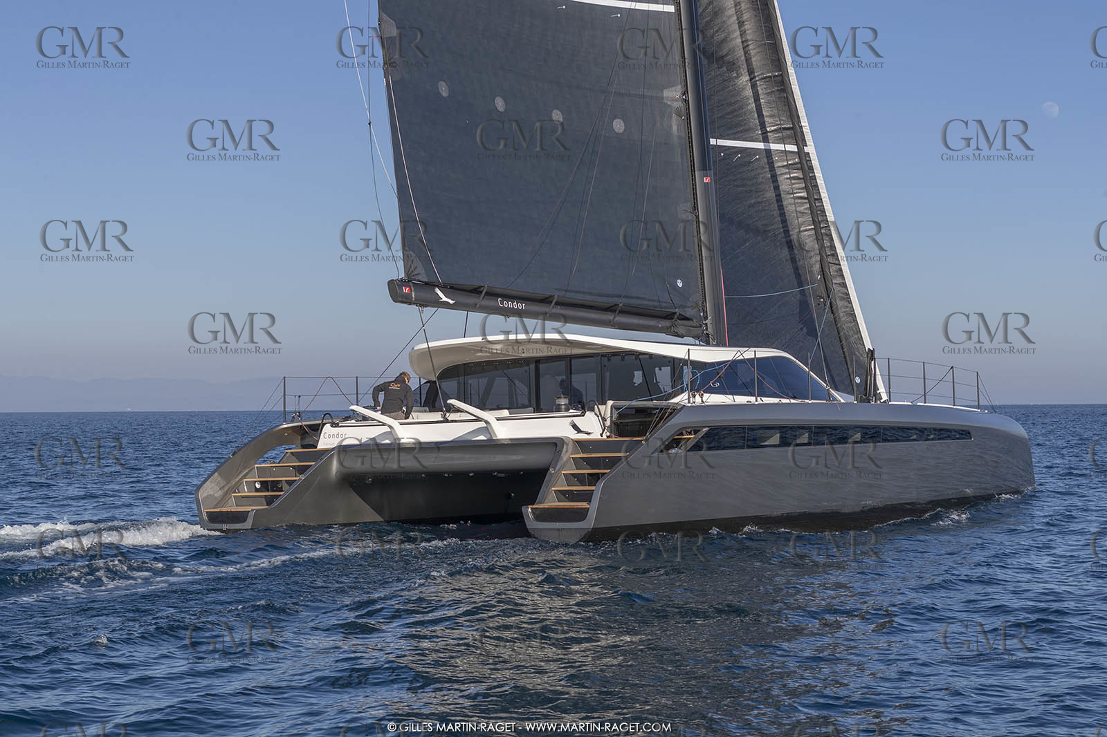 16 02 2019, Porquerolles (FRA,83), Gunboat 68 sail testing  3