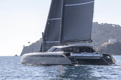 16 02 2019, Porquerolles (FRA,83), Gunboat 68 sail testing  3
