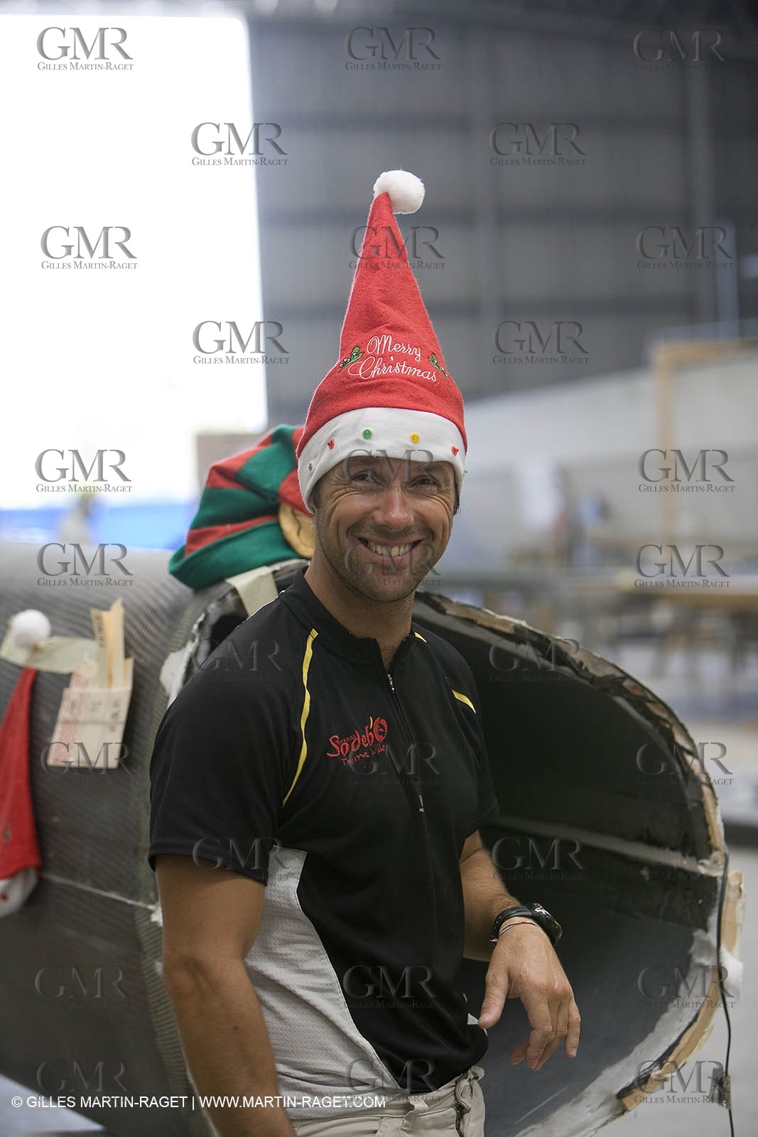 Sydney, Australia, Thomas Coville trimaran Sodebo building at Boat Speed