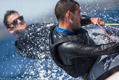 25 04 2016, Hyères (FRA,83), Jeux Olympiques Rio 2016, voile, 470, Sofian Bouvet   Jeremie Mion, SFS Voile