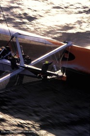Orange II - 2004 Jules Verne Trophy - Ouessant - 2nd starting line crossing