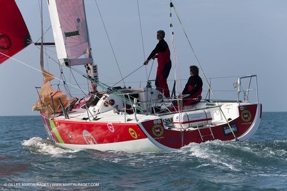 13 03 2010 -  La Grande Motte   Port Camargue (FRA) - Groupe Bel - Kito de Pavant   Sebastien Audigane training for Transat AG2R