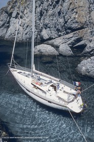 Sail, cruising, monohulls at the mooring